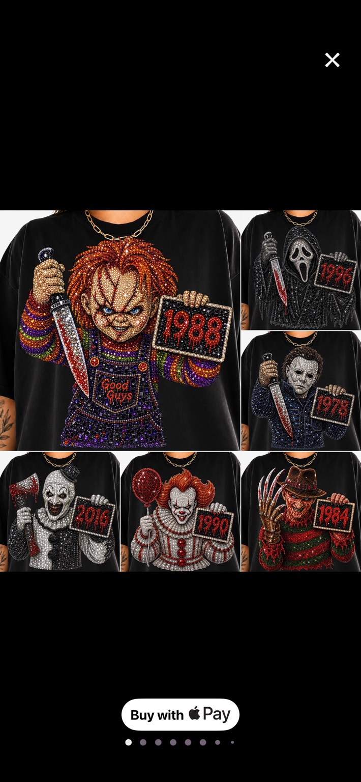 Rhinestone + DTF prints Halloween mockup