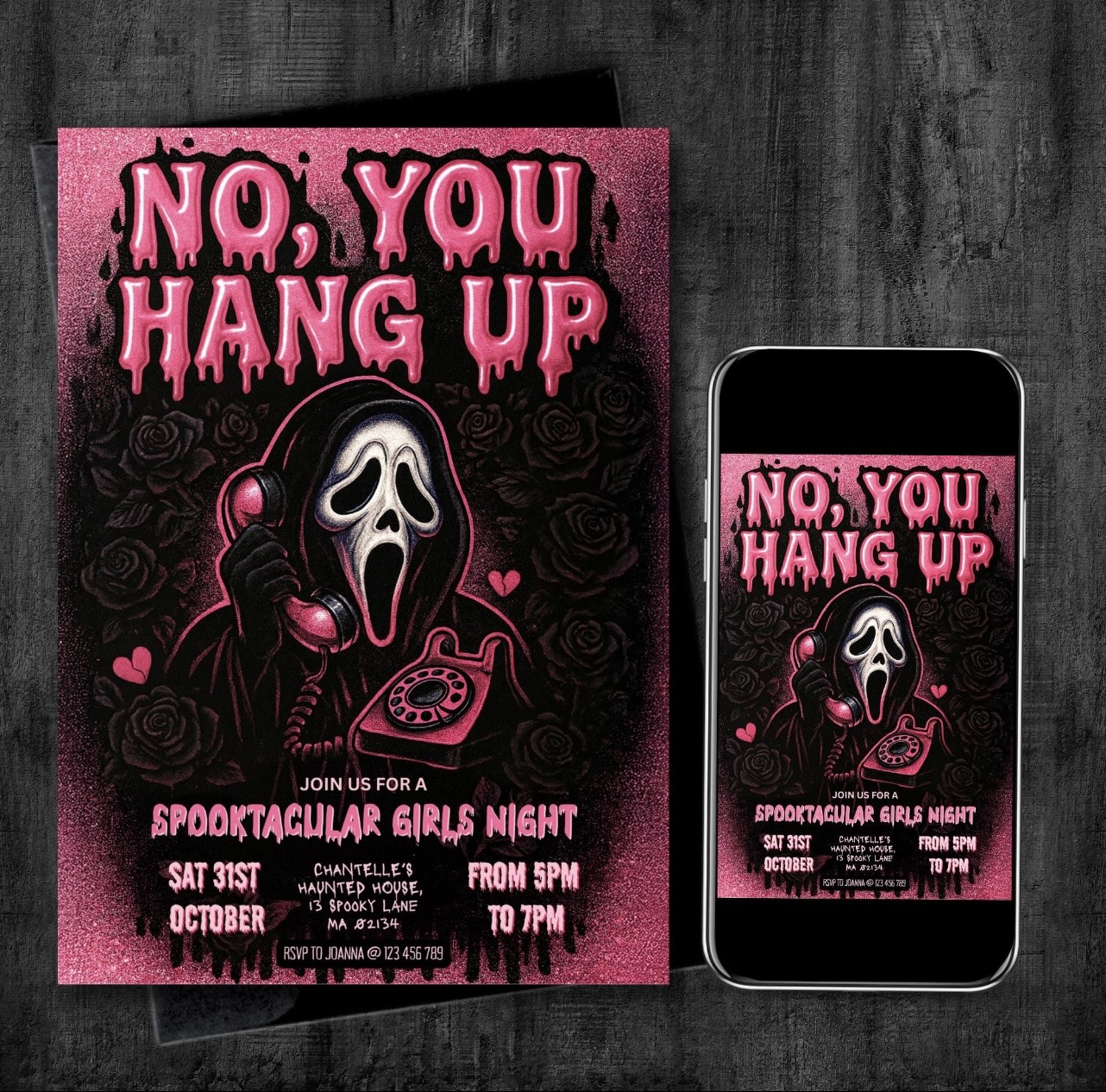 Custom flyers Halloween mockup