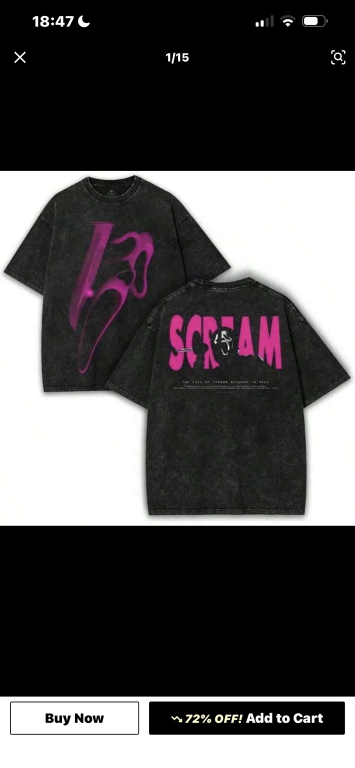 Front + back apparel Halloween mockup