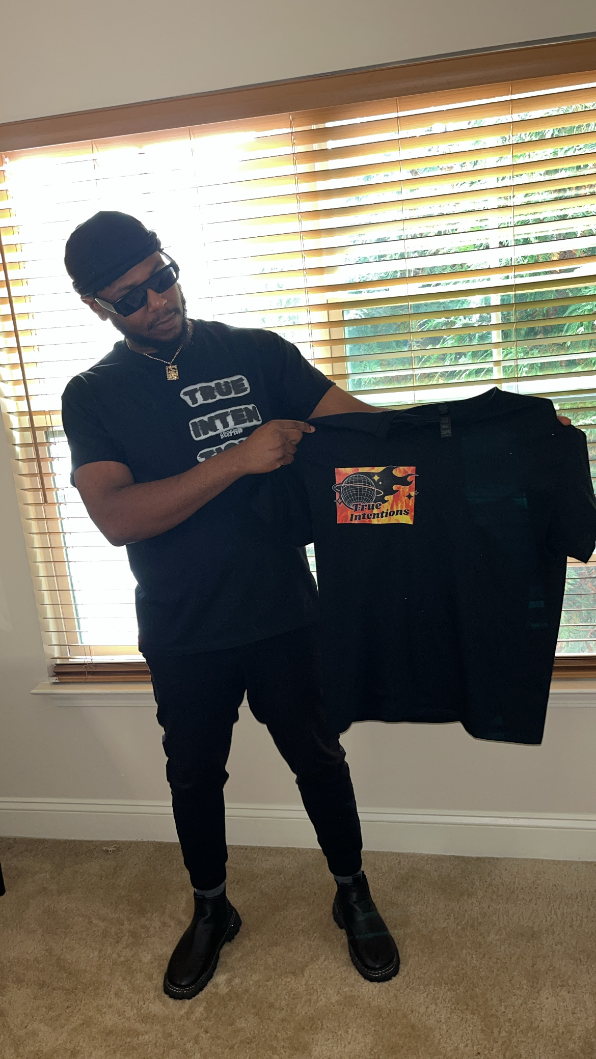 The first two shirts created for True Intentions